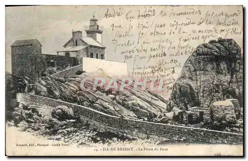 Cartes postales Ile de Brehat Le Phare du Paon