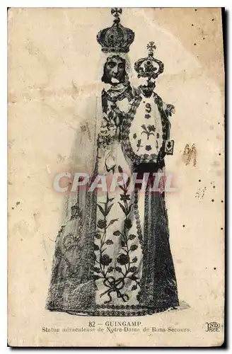 Cartes postales Guingamp Statue miraculeuse de Notre Dame de Bons Secours