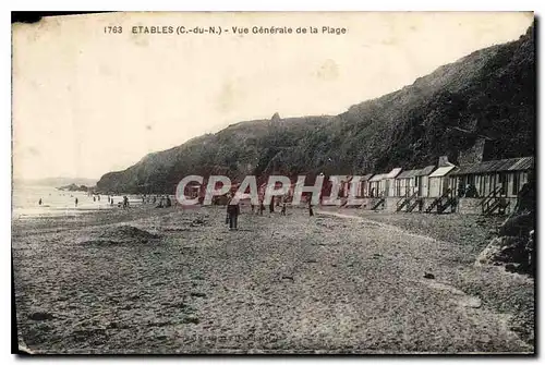 Cartes postales Etables Vue Generale de la Plage