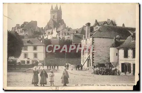 Ansichtskarte AK Quimperle La Haute Ville vue de la Place National