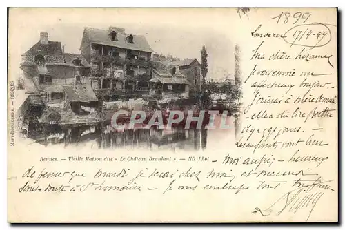 Cartes postales Rennes Vieille Maison dite Le Chateau Branlant carte 1899