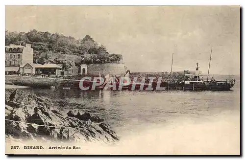 Cartes postales Dinard Arrivee du Bac Bateau