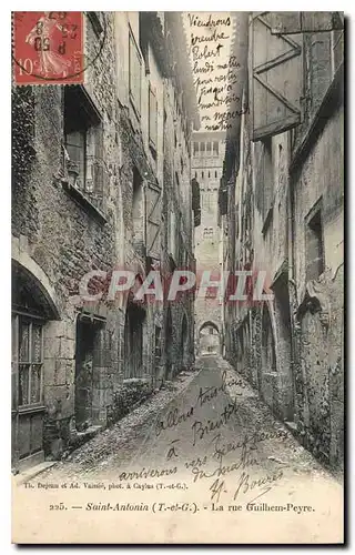 Cartes postales Saint Antonin La rue Guilhem Peyre