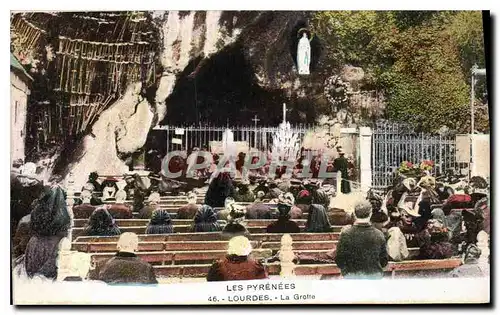 Ansichtskarte AK Les Pyrenes Lourdes a Grotte