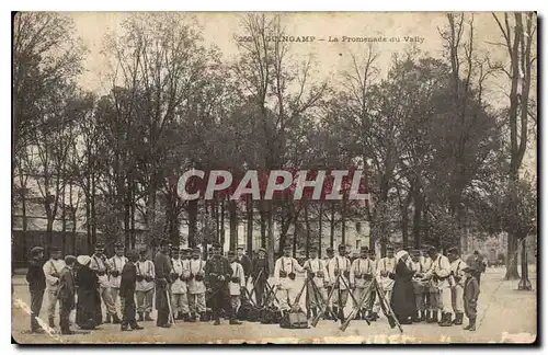 Cartes postales La Promenade du Vally Militaria