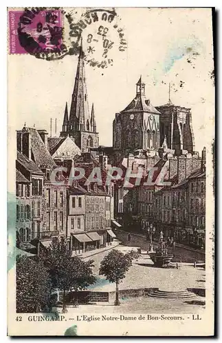 Cartes postales Guingamp L'Eglise Notre Dame de Bon Secours