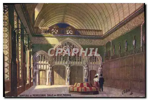 Cartes postales Chateau de Pierrefonds Salle des Neuf Preuses