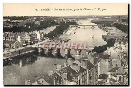 Ansichtskarte AK Angers Vue sur la Maine prise du Chateau