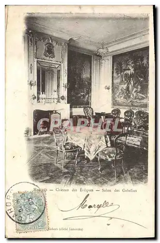 Cartes postales Mercues Chateau des Eveques Salon des Gobelins