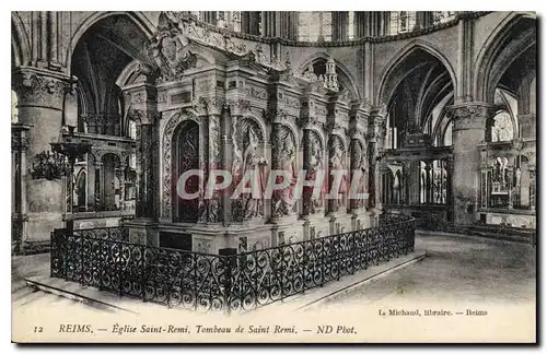 Cartes postales Reims Eglise Saint Remi Tombeau de Saint Remi