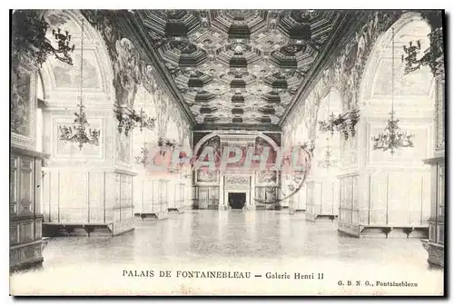 Ansichtskarte AK Palais de Fontainebleau Galerie Henri II