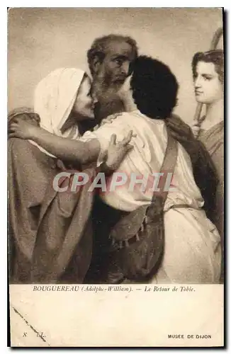 Cartes postales Bougueraeau Adolphe William Le Retour de Tobie
