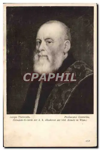 Cartes postales Jacopo Tintoretto Prokurator Contarini Gemalde Galerie der kk Akademie der bild Kunste in Wien