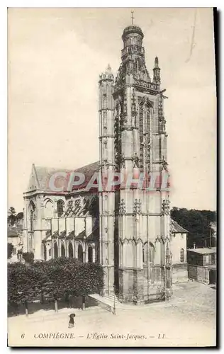 Ansichtskarte AK Compiegne L'Eglise Saint Jacques