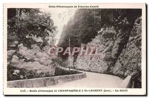 Cartes postales Route pittoresque de Champagnole a St Laurent Jura Un defile