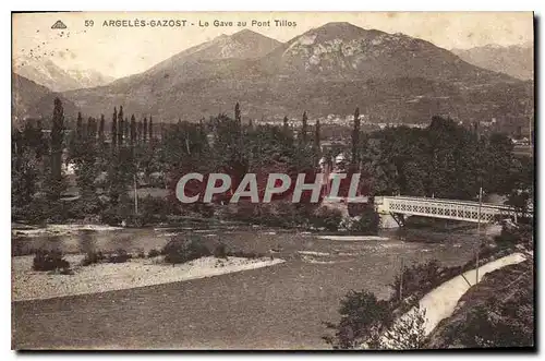 Ansichtskarte AK Argeles Gazost Le Gave au Pont Tillos