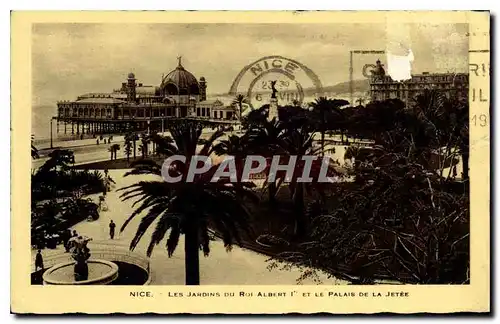 Ansichtskarte AK Nice Les Jardins du Roi Albert et le Palais de la Jette