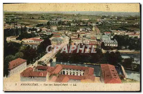 Cartes postales Angouleme Vue vers Saint Cybard