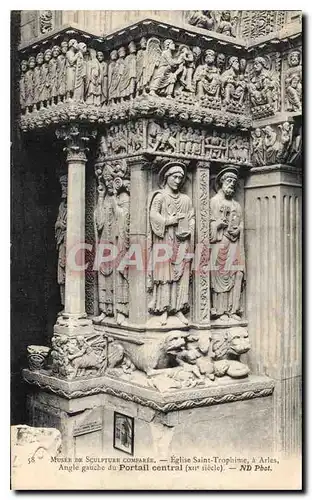 Cartes postales Musee de sculpture Comparee Eglise Saint Trophime a Arles