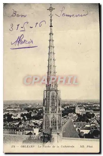 Ansichtskarte AK Orleans LA Fleche de la Cathedrale