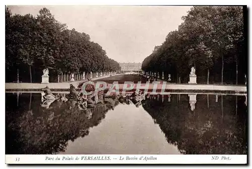 Cartes postales Parc du Palais de Versailles Le Bassin d'Apollon