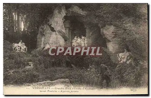 Ansichtskarte AK Versailles Grandes Eaux Grotte d'Apollon