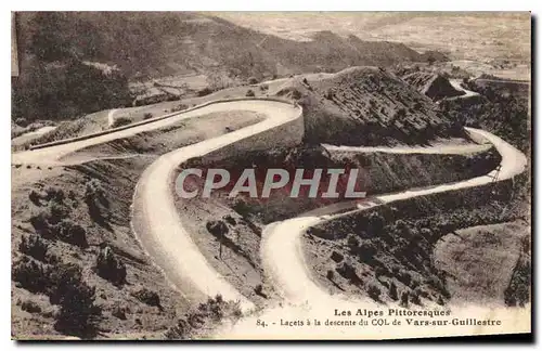 Ansichtskarte AK Les Alpes Pittoresques Lacets a la descente du Col de Vars sur Guillestre