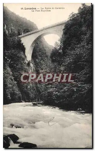 Cartes postales 4918 La Route de Gavarnie Le Pont Napoleon Lourdes