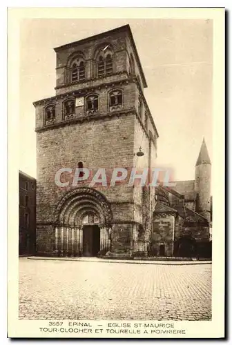 Ansichtskarte AK Epinal Eglise St Maurice Tour Clocher et Tourelle a Poivriere