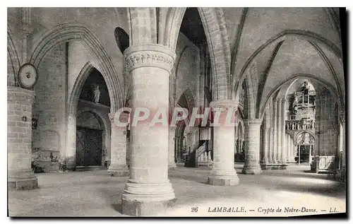 Cartes postales Lamballe Crypte de Notre Dame