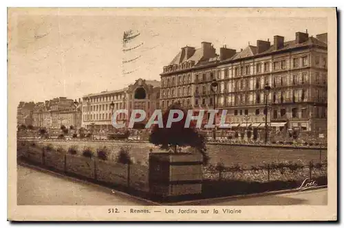 Cartes postales Rennes Les Jardins sur la Villaine