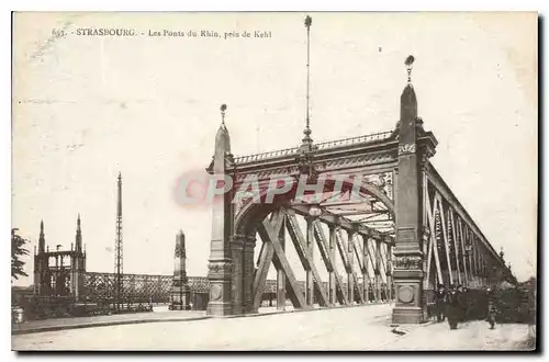 Cartes postales Strasbourg Les Ponts du Rhin pres de Kehl