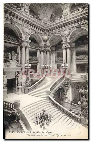 Cartes postales Paris L'Escalier de l'Opera