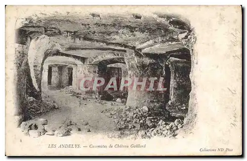 Cartes postales Les Andelys Casemates de Chateau Gaillard