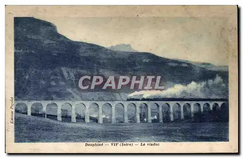 Cartes postales Dauphine VIF Le viaduc Train