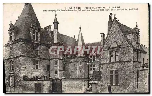 Cartes postales Le Mans Place de Chateau L'Eveche