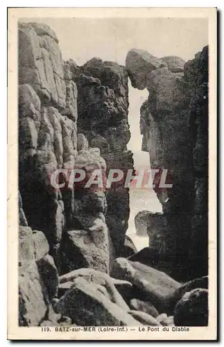 Cartes postales Batz sur mer Loire Inf Le Pont du Diable