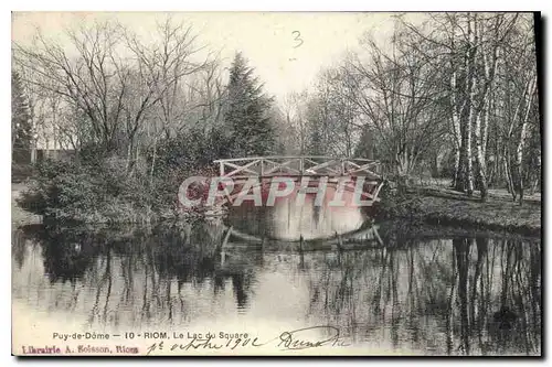 Cartes postales Puy de Dome Riom Le Lac du Square