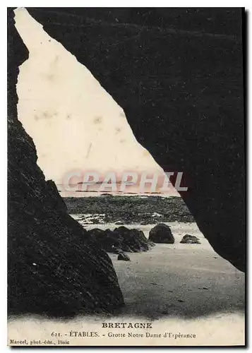 Cartes postales Bretagne Etables Grotte Notre Dame d'Esperance