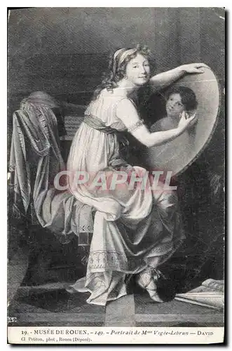 Cartes postales Musee de Rouen Portrait de Mme Vigee Lebrun