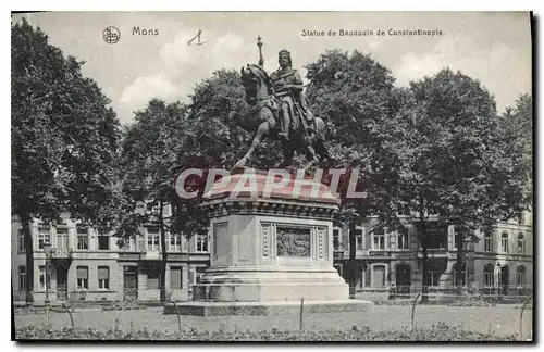 Cartes postales Mons Statue de Baudouin de Constantinople