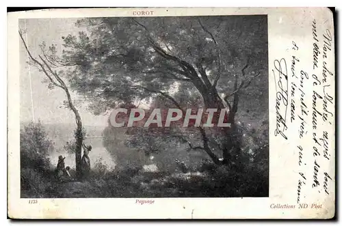 Cartes postales Corot Paysage
