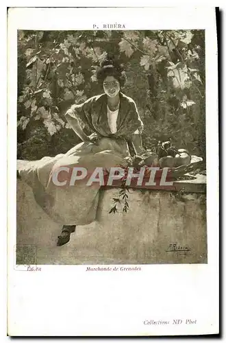 Cartes postales Marchande de Grenades  Ribera