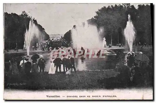 Cartes postales Versailles Grandes Eaux au Bassin D'Appolon