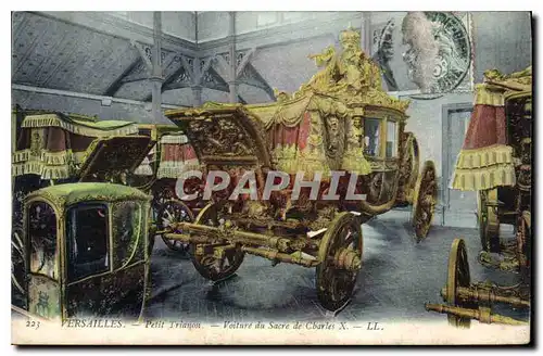 Ansichtskarte AK Versailles Petit Trianon Voiture du Sacre de Charles X