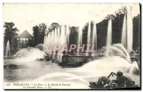 Cartes postales Versailles Le Parc Le Bassin de Neptune