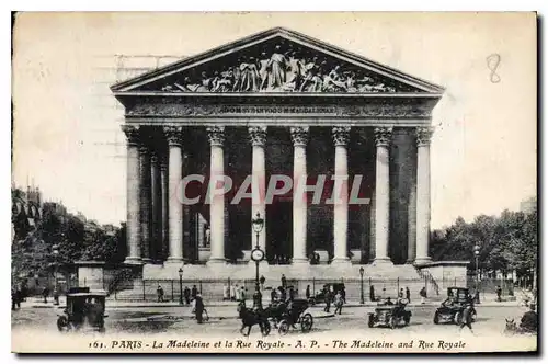 Cartes postales Parts La Madeleine et la Rue Royale