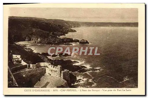 Cartes postales Cote d Emeraude Cap Frehel L Anse des Sevigne Vue prise du Fort La Latte