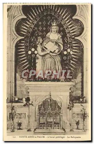 Cartes postales Sainte Anne la Palue L Autel privilegie Le Reliquaire