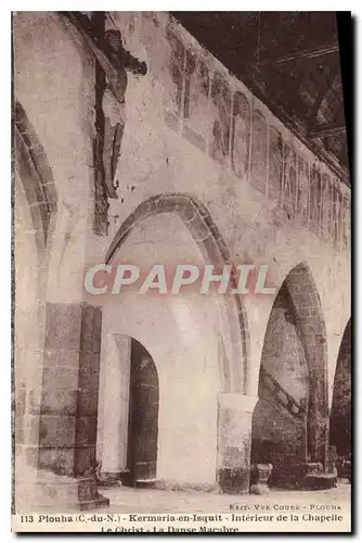 Cartes postales Plouha Kermaria en Isquit Interieur de la Chapelle